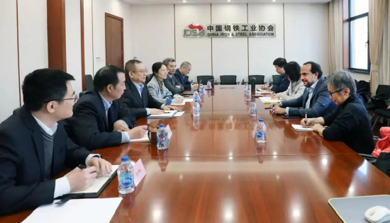 中国钢铁工业协会副会长骆铁军与淡水河谷举行会谈